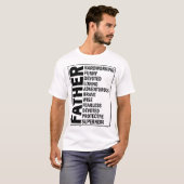 Adjektiv Vatertag Cooler Vater Definition T-Shirt (Vorne ganz)