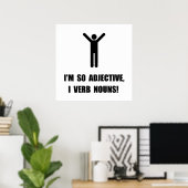 Adjektiv Verb Nouns Poster (Heimbüro)