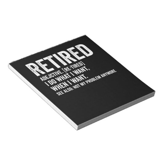 Adjektive Definition nicht mein Problem Anymbol Notizblock (angewinkelt)