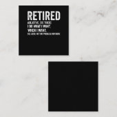 Adjektive Definition nicht mein Problem Anymbol Quadratische Visitenkarte (Vorne/Hinten)