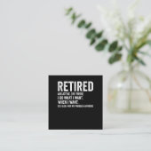 Adjektive Definition nicht mein Problem Anymbol Quadratische Visitenkarte (Stehend Vorderseite)