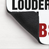 Adjektive sprechen lauter als Verben Mousepad (Ecke)