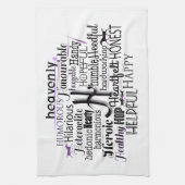 Adjektive Word Cloud beginnt mit Buchstabe H Küchentuch (Vertikal)