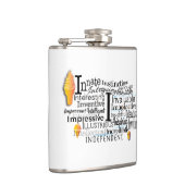 Adjektive Word Cloud beginnt mit Buchstabe I Flachmann (Rechts)