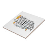 Adjektive Word Cloud beginnt mit Buchstabe I Fliese (Seite)