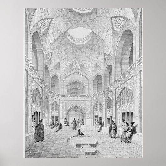 Adji Seid Hussein Bazaar, in Kashan, from 'Voyage Poster (Vorne)