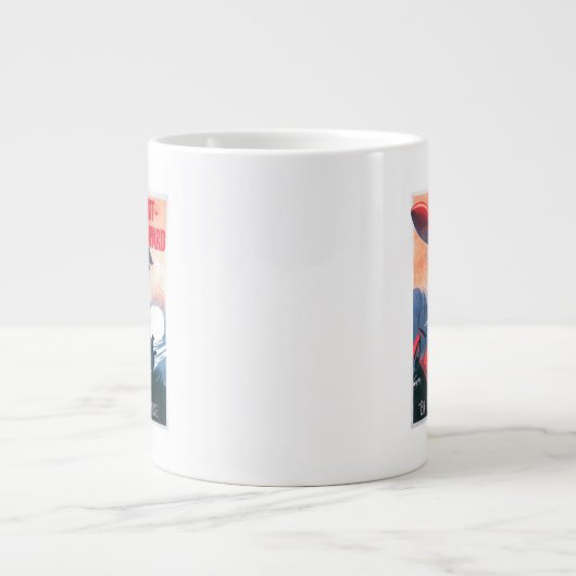 Adjudant Vincenot WI Luftschiff Werbeplakat Jumbo-Tasse (Vorderseite)