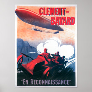 Adjudant Vincenot WWI Luftschiff-förderndes Plakat