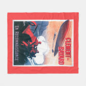 Adjudant Vincenot WWI Luftschiff-förderndes Plakat Fleecedecke (Vorderseite (Horizontal))