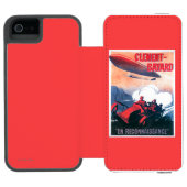 Adjudant Vincenot WWI Luftschiff-förderndes Plakat Incipio iPhone Geldbeutel-Hülle (Folio Geöffnet)