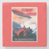 Adjudant Vincenot WWI Luftschiff-förderndes Plakat Steinuntersetzer (Vorderseite)