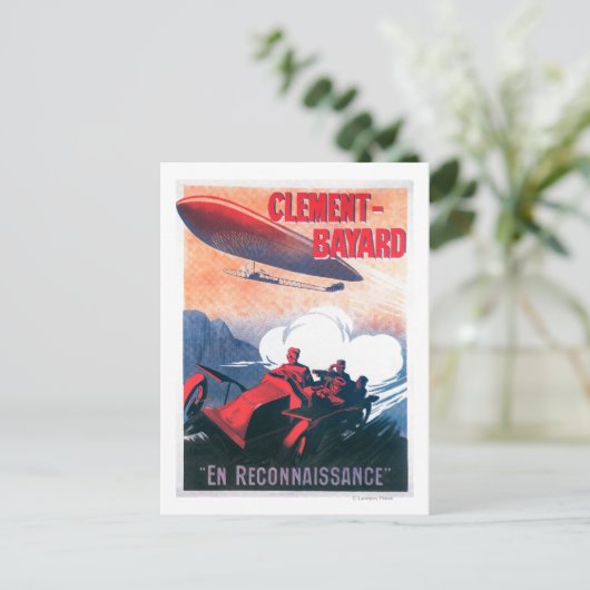 Adjudant Vincenot WWI Werbeplakat Postkarte (Stehend Vorderseite)