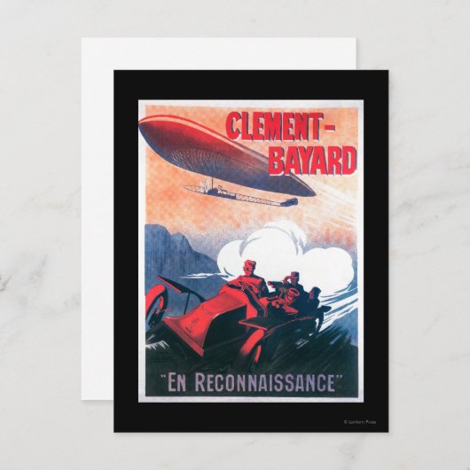 Adjudant Vincenot WWI Werbeplakat Postkarte (Vorne/Hinten)