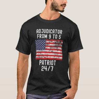 Adjudicator Patrio Patriotic 4. Juli US-Flagge T-Shirt