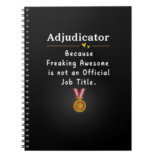 Adjudikator Notizblock (Vorderseite)