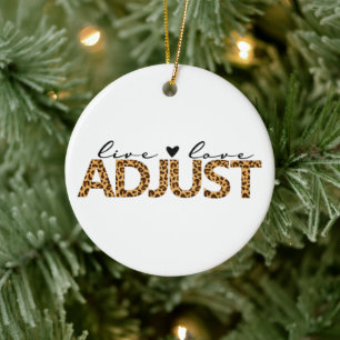 Adjust, Chiropractic Christmas Gift, Live-Liebe, Keramik Ornament