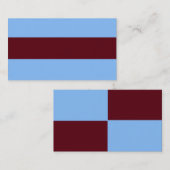 ADJUSTABLE Blue & Brown Business Card Visitenkarte (Vorne/Hinten)