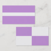 ADJUSTABLE Lavendel & White Business Card Visitenkarte (Vorne/Hinten)