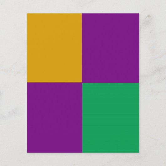 ADJUSTABLE Mardi Gras Green & Lila Flyer (Hinten)