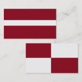 ADJUSTABLE Maroon & White Business Card Visitenkarte (Vorne/Hinten)