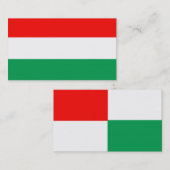 ADJUSTABLE rote, weiße und grüne Visitenkarte (Vorne/Hinten)