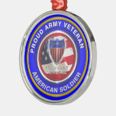 Adjutant der Proud-Armee General Veteran Ornament Aus Metall (Links)