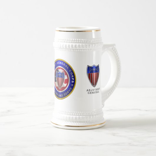 Adjutant General Corps Bierglas (VorderseiteRechts)