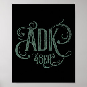 Adk 46er - Adirondack Mountains High Peaks Poster