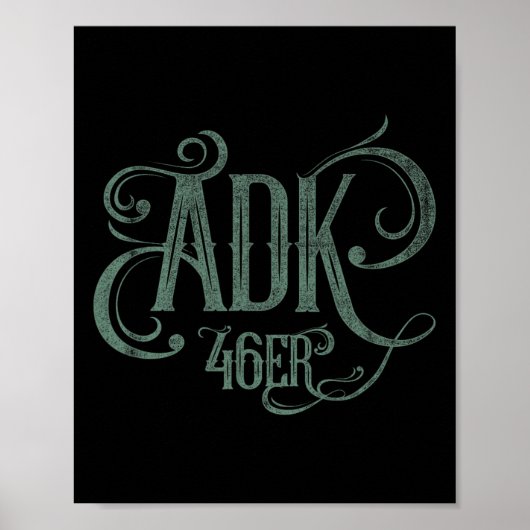 Adk 46er - Adirondack Mountains High Peaks  Poster (Vorne)
