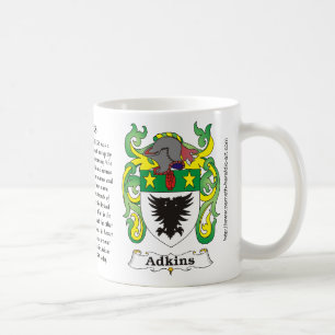 Adkins Familien-Wappen Tasse