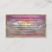 Adlamchelle Vivian elegantes berufliches Visitenkarte (Rückseite)