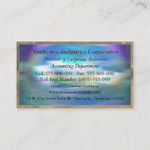 Adlamchelle Wacholderbusch-elegantes berufliches Visitenkarte (Rückseite)