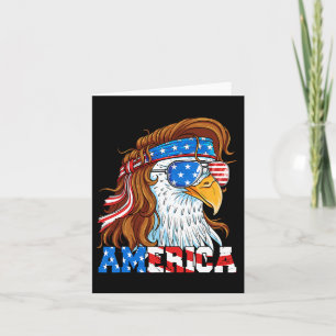 Adle 4. Juli Mullet American Flag Usa Patriot Karte