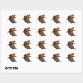 Adle in Flight Set von Square Stickers (Blatt)