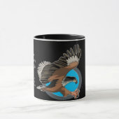 Adle in Flight Vatertag Tasse (Zentrum)