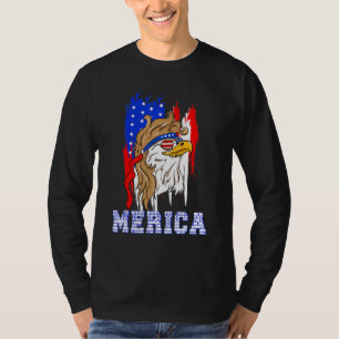 Adle Mullet 4. Juli American Flag Stars Strip T-Shirt