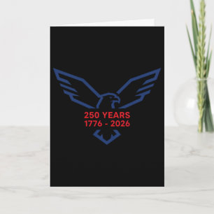 Adler 250 Jahre 1776-2026 250. Geburtstag Minimali Karte