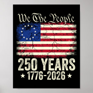 Adler 250 Jahre Amerikanisch 1776 2026 250. Geburt Poster