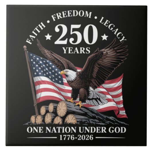 Adler 250. Jubiläum USA Fliese (Vorderseite)