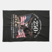 Adler 250. Jubiläum USA Geschirrtuch (Horizontal)
