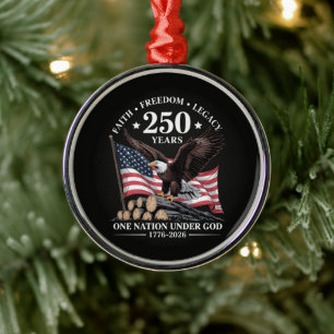 Adler 250. Jubiläum USA Ornament Aus Metall