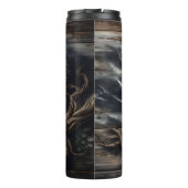 Adler am Zweig vor Sturm Thermosbecher (Rückseite)