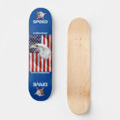 Adler angreifen, die amerikanische Flagge, Patriot Skateboard (Vorderseite)