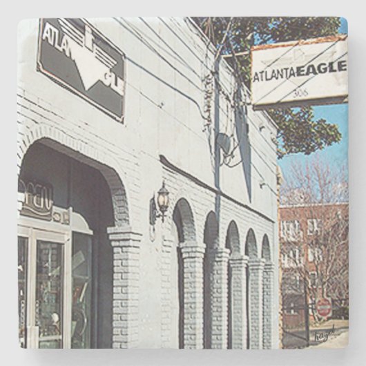 Adler, Atlanta Adler, Adler Steinuntersetzer (Vorderseite)