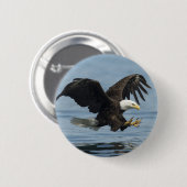 Adler auf Ansatz Button (Vorne & Hinten)