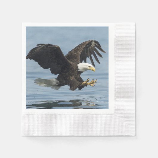 Adler auf Ansatz Serviette (Vorderseite)