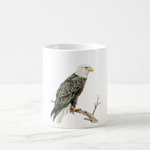 Adler auf Ast Kaffeetasse
