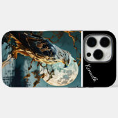 Adler auf Branch unter Mondlicht gekrönt Case-Mate iPhone Hülle (Rückseite (Horizontal))