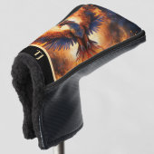 Adler auf dem Fire Putter Golf Head Cover Headcover (3/4 Vorderseite)