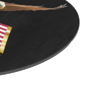 Adler auf der Flagge Schneidebrett (Ecke)
